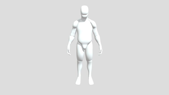 Raiden Personaje Blockout Estigarribia Diaz 3D Model