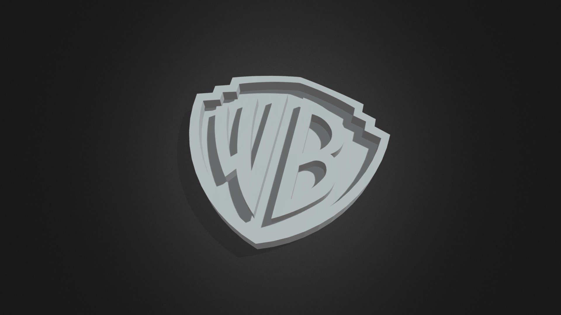 Warner Bros logo 3D model by llllline (llllline