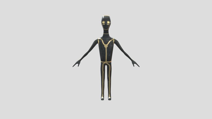 Cycladic figure 3D Model