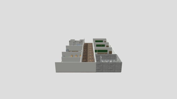 horror school 3D Model