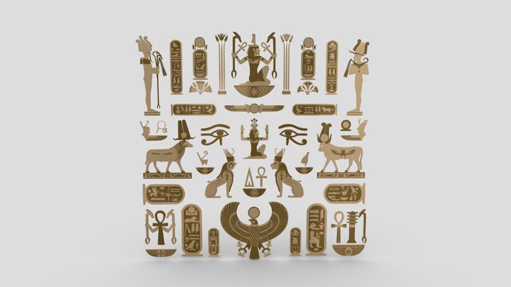 Egyptian Symbols - 041 3D Model