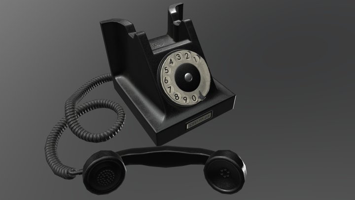 Telephone 1950s 3D Model