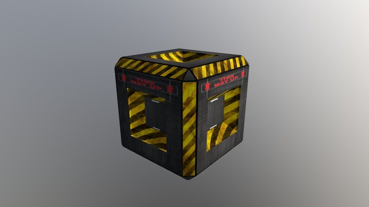 This Way Up Cube 3D Model