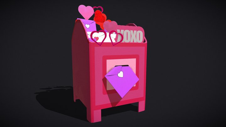 Valentines_Mail_Box 3D Model