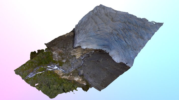 Ice cave on the Perito Moreno glacier 3D Model