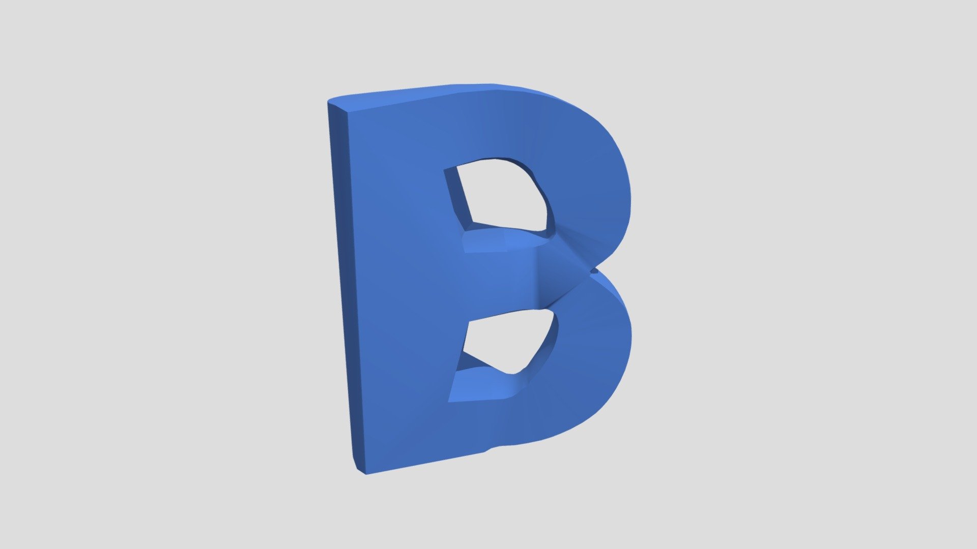 Letter B - 3D Model By Hendrikjanssen [3a19324] - Sketchfab