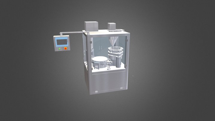 Капсулонаполняющая машина sketchfab 3D Model
