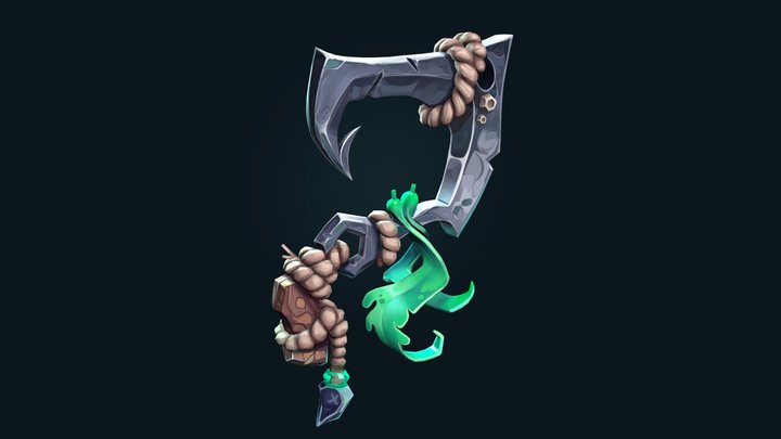 Hook Sickle - Stylized Asset 3D Model