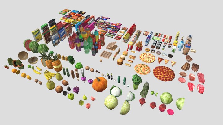 Foods 2 3D Model