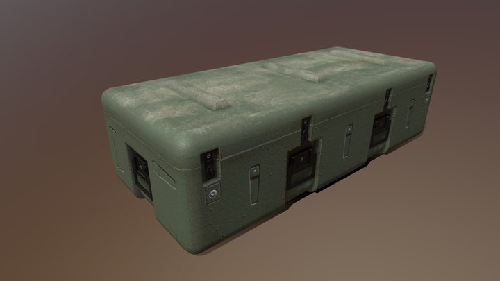 Army Green Supply Crate – Modello 3D gratuito STL