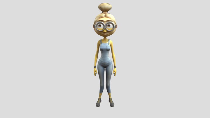 Female Minion 3D Model