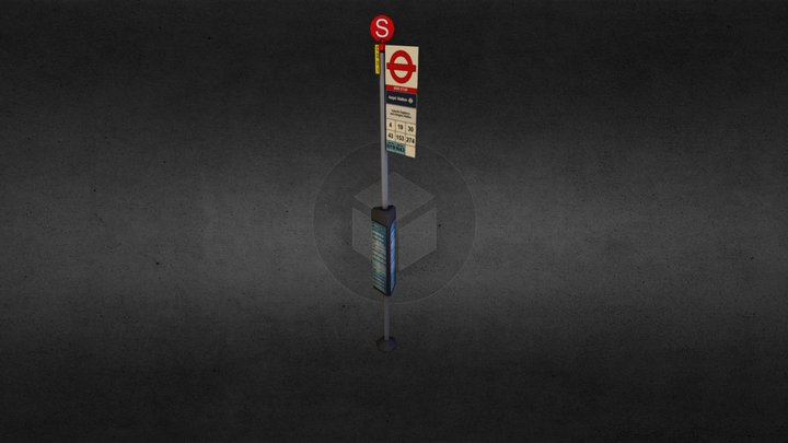 Bus Station 3D Model