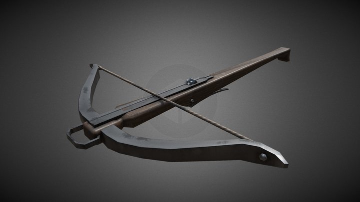 Medieval crossbow 01 3D Model
