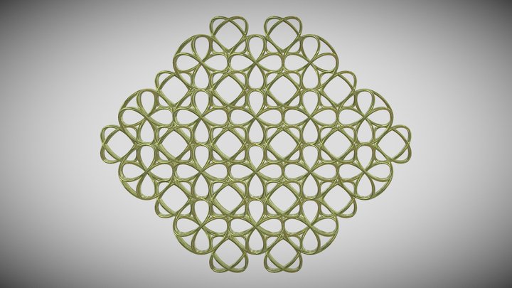 Air Fire Quantum Grid 3D Model