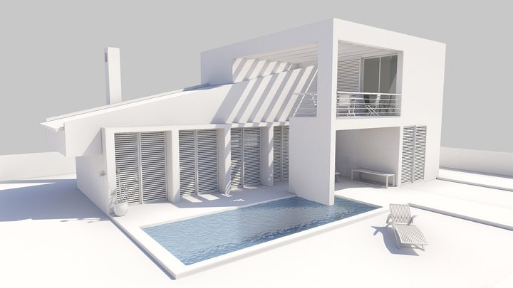 maqueta chalet 3D Model