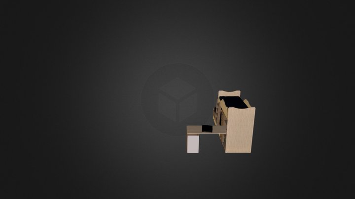 מיטת קומותיים חלומית 1 דוגמא 1 נגרר 263 3D Model