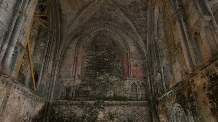 Choeur d'une abbaye du 9ème siècle 3D Model