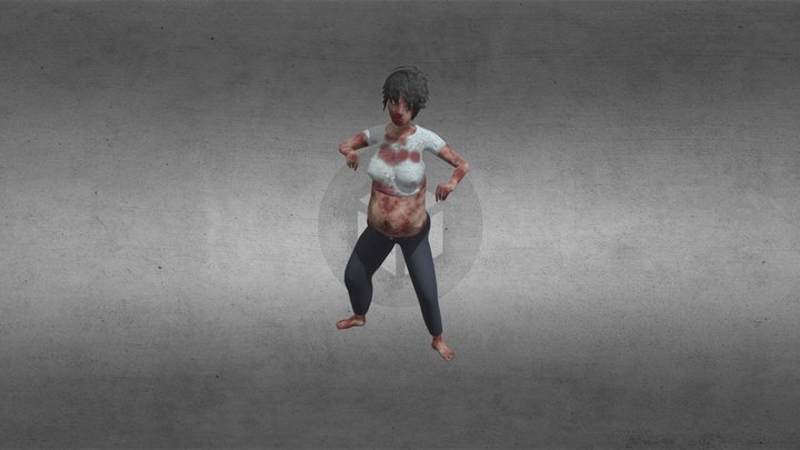 Pregnant_Zombie_fbx 3D Model