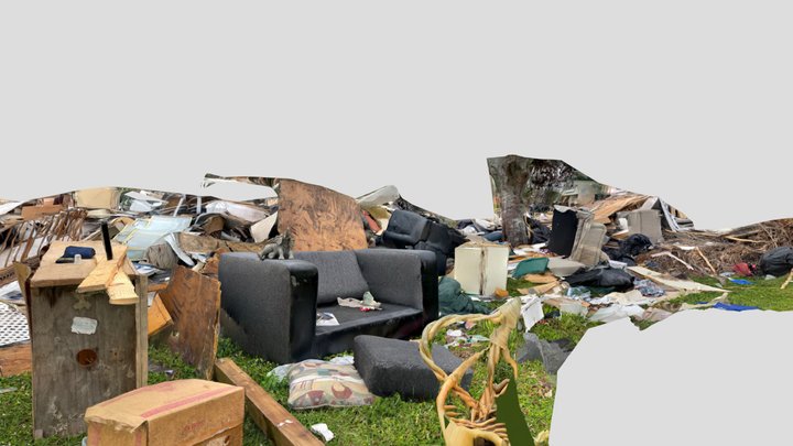 A giant pile of trash 3D Model