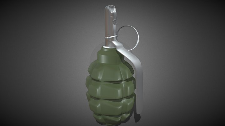 F1 grenade 3D Model