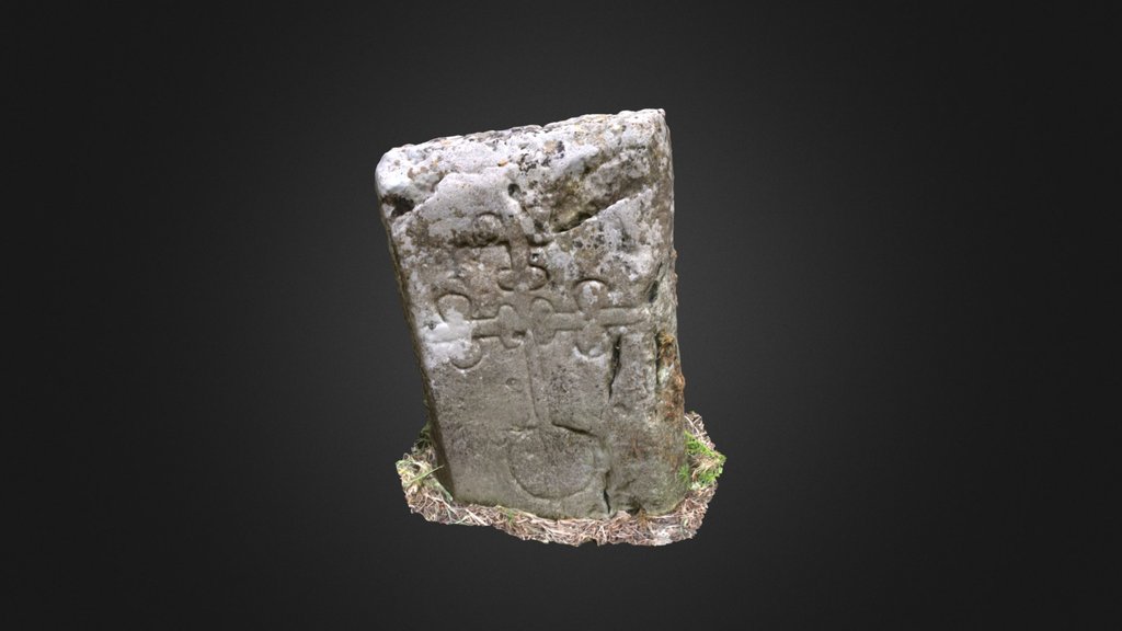 Threecastles Graveyard: medieval graveslab 3