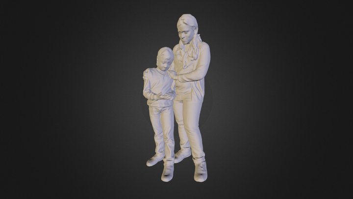Mother Daughter 3D Model