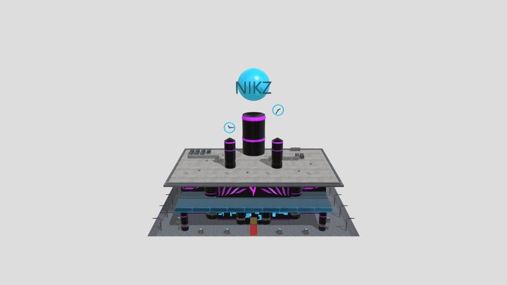 Nikz Cyberpunk Club 3D Model