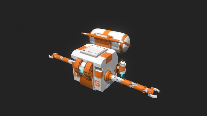 Repair Drone R5 3D Model