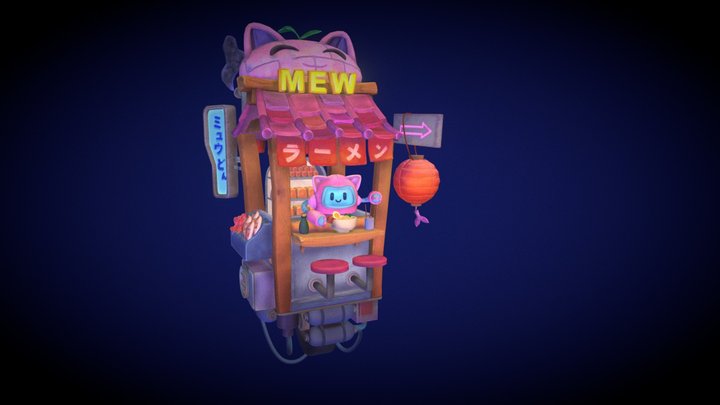 MEW — Ramen Cafe in the Sky 3D Model