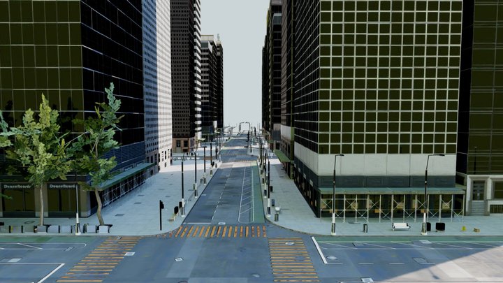City Light Baked 8k – Modello 3D gratuito STL