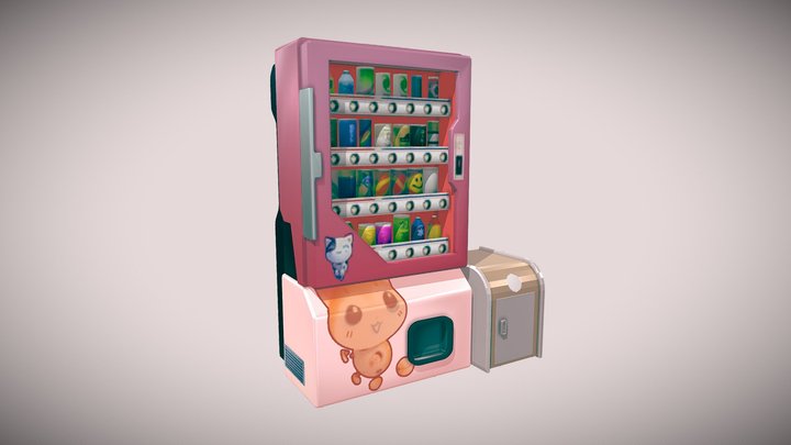 Overwatch Soda Machine Vending 3D Model