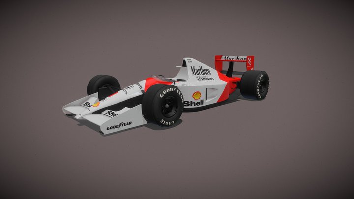 McLaren MP4/6 3D Model