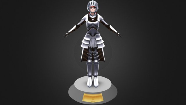 Female Knight Miria 3D Model