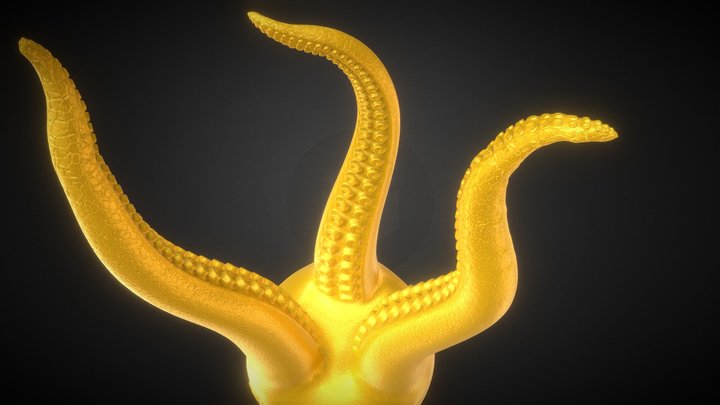 Tentacle Lamp Design 3D Model