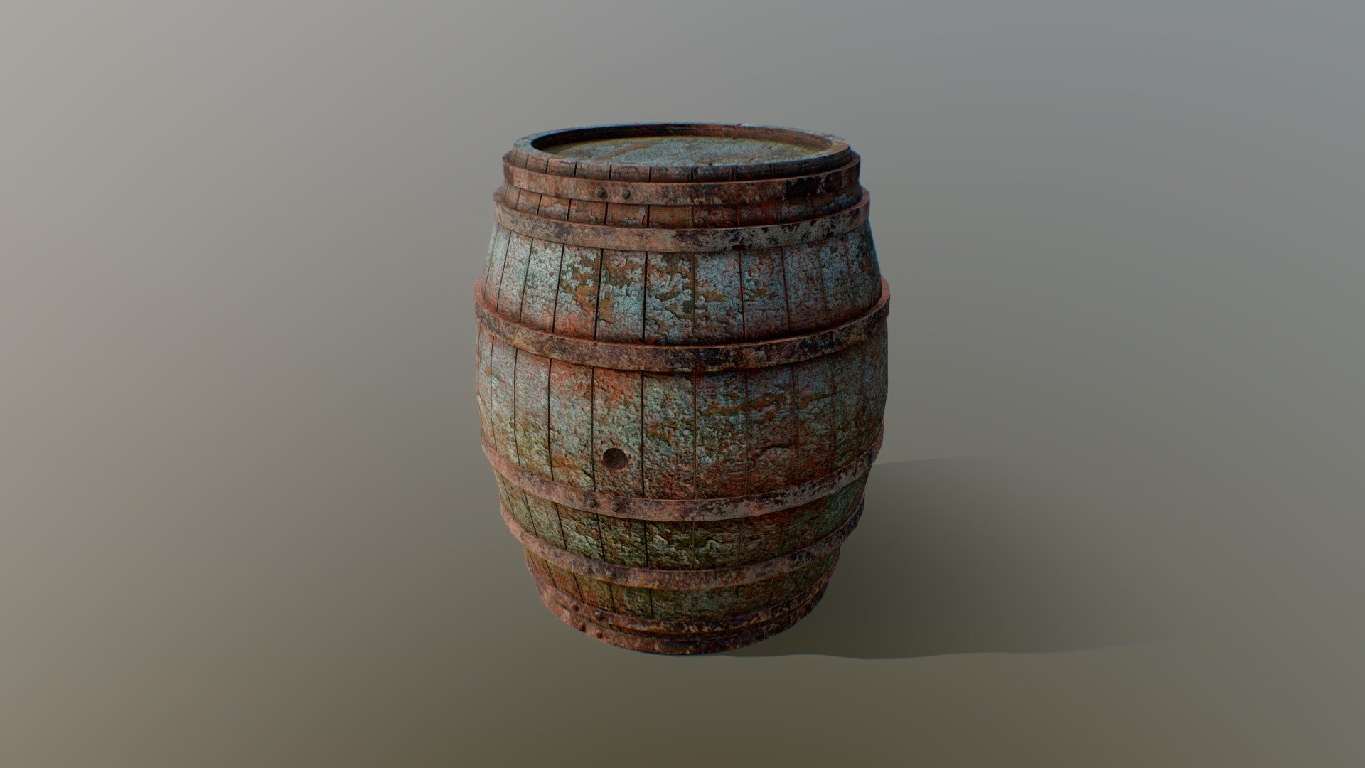 Battered Old Wooden Barrel