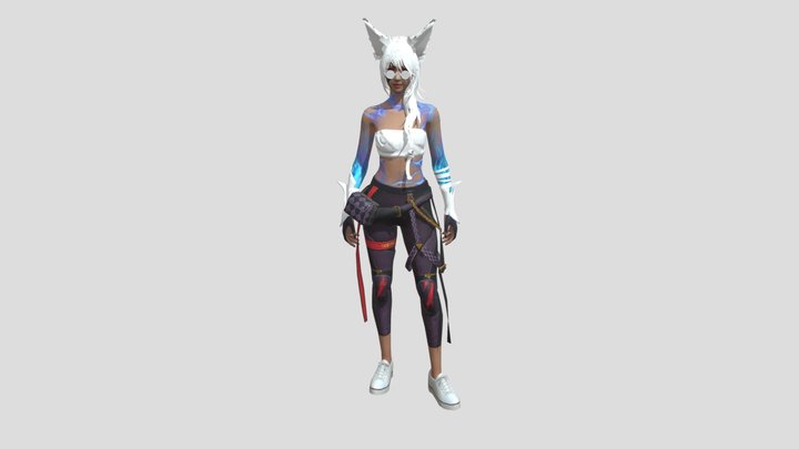 freefire Girl From YouTuber :@saqib.8031 3D Model