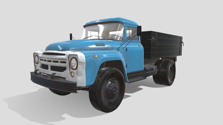 3D model of ZIL 130 truck 3D Model