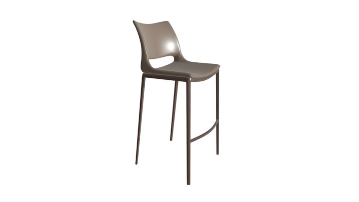 Ace Bar Chair Gray & Walnut - 101286 3D Model