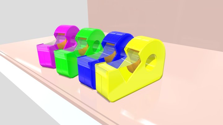 Tape Dispenser 3D Model