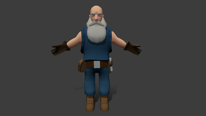 Old man 3D Model