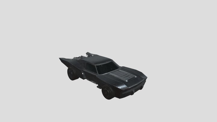 The Batmobile from The Batman movie 3D Model