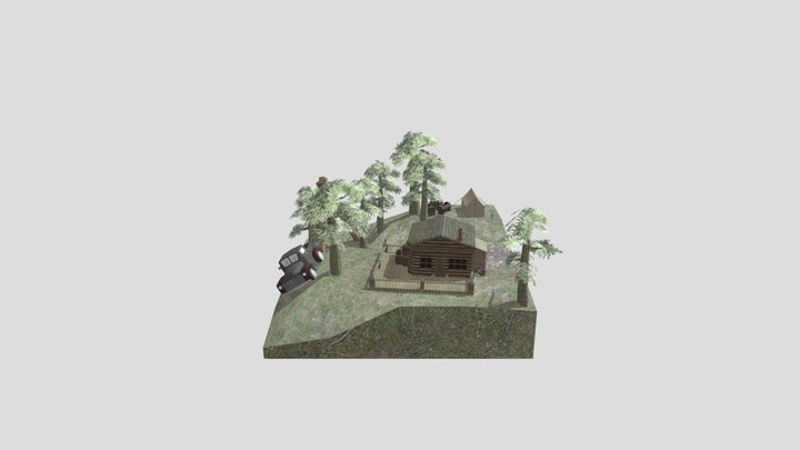 Diorama main scene 3D Model