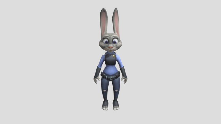 ADI 2.0: Judy Hopps (Fully rigged) 3D Model