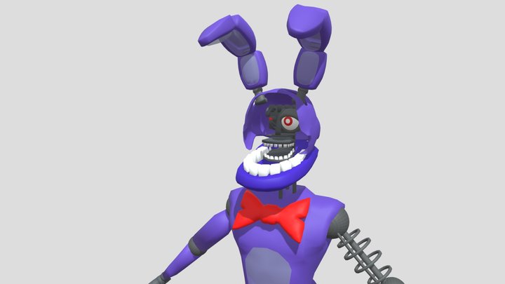 STYLIZED WITHERED BONNIE 3D Model