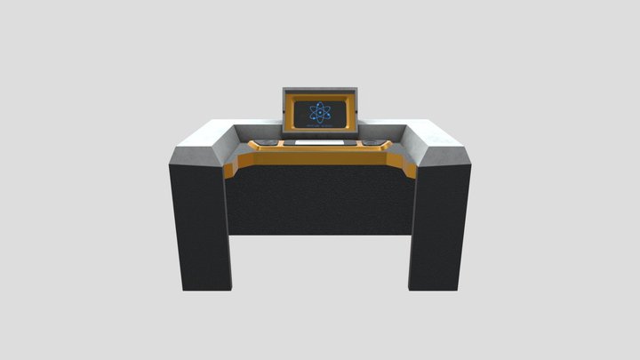 Old Computer Terminal 3D Model