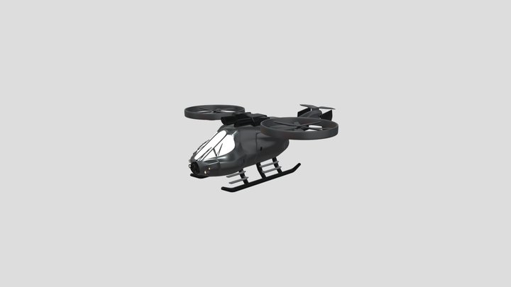 Scifi_Helicopter 3D Model
