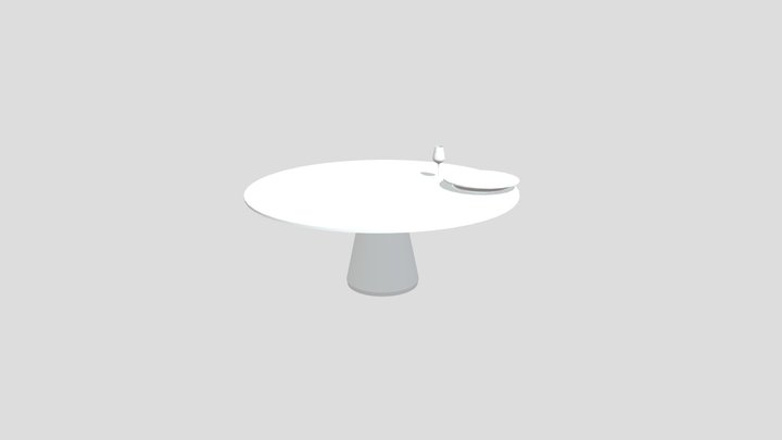 An Empty Dinner 3D Model