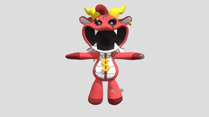 SIMON SMOKE - Poppy playtime 4 (rigged) 3D Model