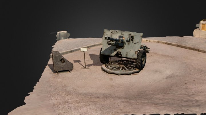 Canhão , entrada do Museu de Elvas 3D Model