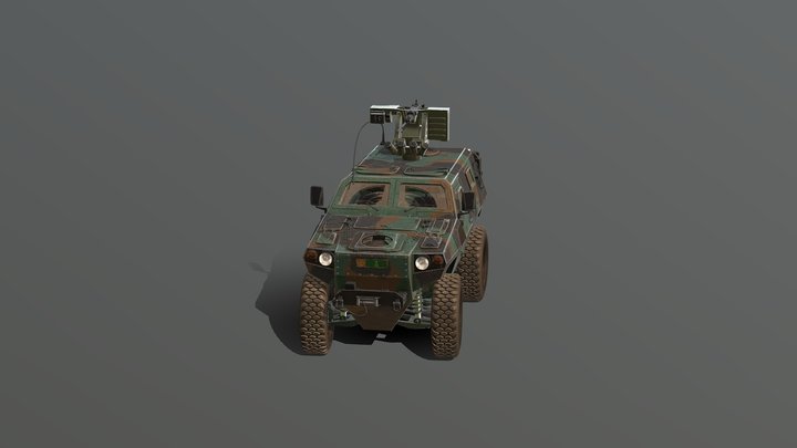P2 Armored Vehicle 3D Model